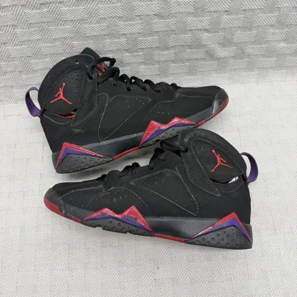 Nike Air Jordan 7‎ Retro Raptors GS Kids 5.5y Black Basketball 304774-018
